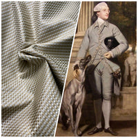 NEW Queen Alyssa 100% Silk Taffeta Basketweave Motif Fabric - Gold, Grey, Cream - Fancy Styles Fabric Pierre Frey Lee Jofa Brunschwig & Fils