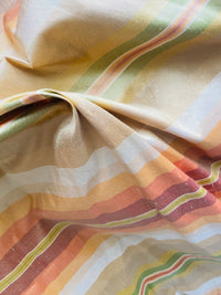 NEW Prince Charming 100% Silk Dupioni Fabric - Sunshine Stripes - Fancy Styles Fabric Pierre Frey Lee Jofa Brunschwig & Fils