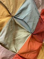 NEW King Jester Designer 100% Silk Dupioni Diamond Motif Fabric- Multicolor
