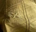NEW! SALE! Miss Kiley 100% Silk Dupioni Diamond Fabric - Velvet Floral Embroidered Gold - Fancy Styles Fabric Pierre Frey Lee Jofa Brunschwig & Fils