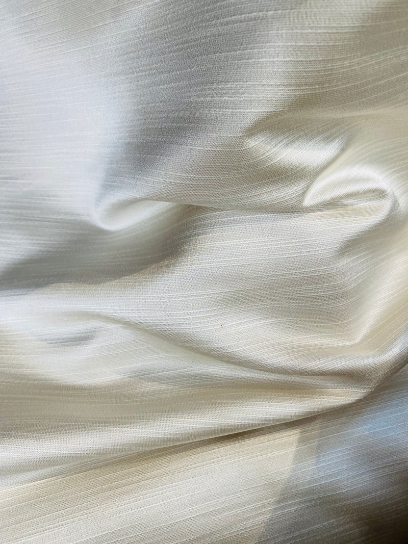 NEW! Prince Panamera Solid Satin Decorating & Upholstery Fabric- White