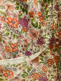 NEW Miss Maisy Crepe Floral Lightweight Dress Fabric - Pink - Fancy Styles Fabric Pierre Frey Lee Jofa Brunschwig & Fils