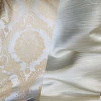 NEW! Prince Panamera Solid Satin Decorating & Upholstery Fabric- White - Fancy Styles Fabric Pierre Frey Lee Jofa Brunschwig & Fils