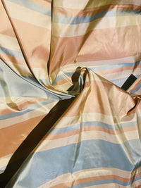 NEW Lady Gratis 100% Silk Taffeta Fabric Blue and Pink Stripes SB_1_16 - Fancy Styles Fabric Pierre Frey Lee Jofa Brunschwig & Fils
