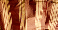 NEW Princess Vanessa Designer 100% Silk Taffeta Fabric -Cinnamon Red & Gold Stripes - Fancy Styles Fabric Pierre Frey Lee Jofa Brunschwig & Fils