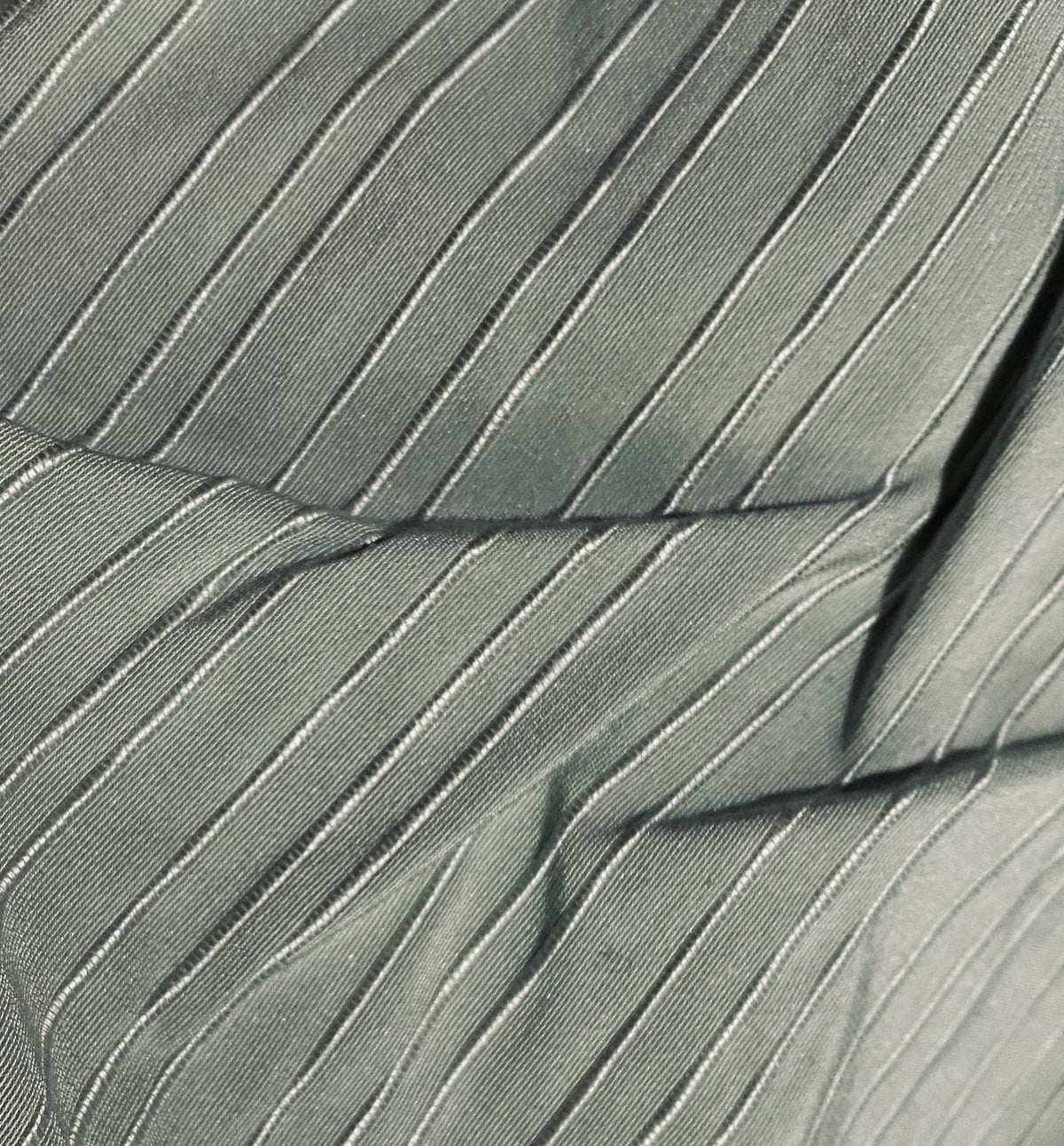 NEW Sir Ronan 100% Silk Fabric with Striped Embroidery Detail- Sage-Aqua Green - Fancy Styles Fabric Pierre Frey Lee Jofa Brunschwig & Fils