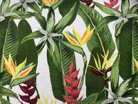 NEW Lady Paradise Designer Indoor/Outdoor Waterproof Upholstery Fabric- Palm Birds of Paradise - Fancy Styles Fabric Pierre Frey Lee Jofa Brunschwig & Fils