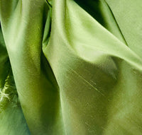 NEW Duchess Mable Designer 100% Silk Dupioni Fabric in Solid Leaf Green - Fancy Styles Fabric Pierre Frey Lee Jofa Brunschwig & Fils