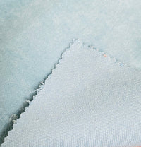 NEW! Princess Piama - Made in England- Soft Solid Cotton Blend Velvet Fabric in Sky Blue - Fancy Styles Fabric Pierre Frey Lee Jofa Brunschwig & Fils