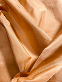 NEW Lady Lisa Designer 100% Silk Taffeta Fabric -Solid Salmon Peach - Fancy Styles Fabric Pierre Frey Lee Jofa Brunschwig & Fils