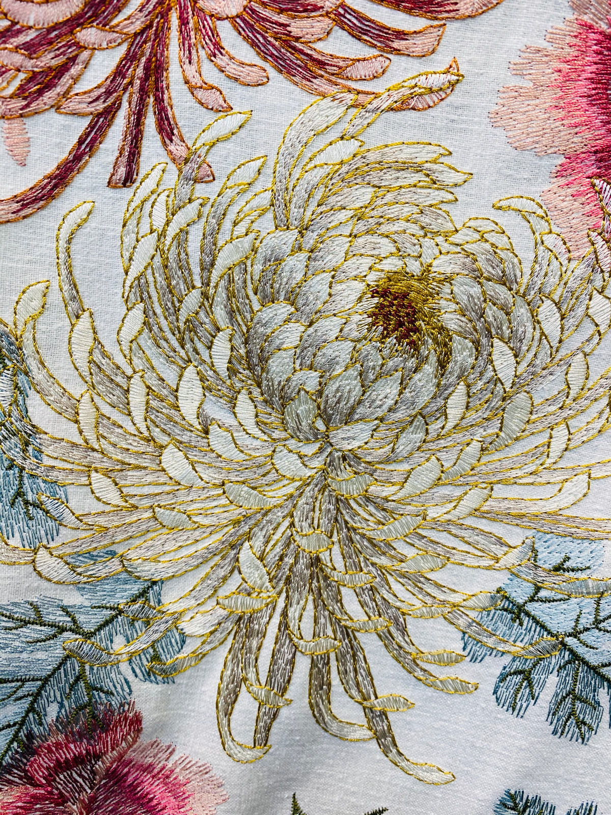 NEW! Lady Larissa Novelty Floral Embroidery Upholstery & Decorating Fabric - Fancy Styles Fabric Pierre Frey Lee Jofa Brunschwig & Fils