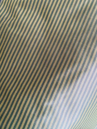NEW Lady Bernadette 100% Silk Taffeta Fabric with 1/8” Grey and Gold Pinstripes SB_8_51 - Fancy Styles Fabric Pierre Frey Lee Jofa Brunschwig & Fils