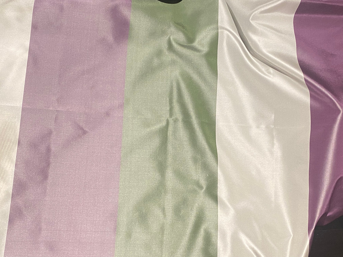 NEW Lady Chinta 100% Silk Taffeta Purple, Green and White Stripe Fabric SB_8_33 - Fancy Styles Fabric Pierre Frey Lee Jofa Brunschwig & Fils