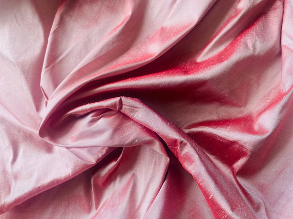 NEW Duchess Mable Designer 100% Silk Ultra Icy Red Dupioni Fabric - Fancy Styles Fabric Pierre Frey Lee Jofa Brunschwig & Fils
