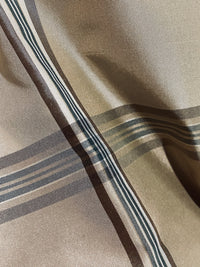 NEW Miss Dorothy 100% Silk Taffeta Plaid Tartan Fabric in White Cream and Taupe - Fancy Styles Fabric Pierre Frey Lee Jofa Brunschwig & Fils
