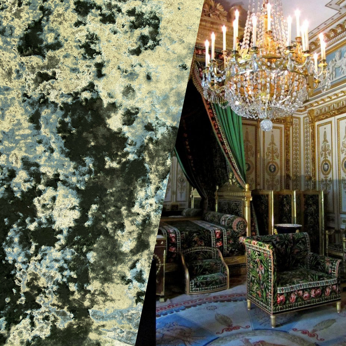 NEW! Sir Palisades Made In Belgium Crushed Velvet Upholstery Fabric - Jewel Green - Fancy Styles Fabric Pierre Frey Lee Jofa Brunschwig & Fils