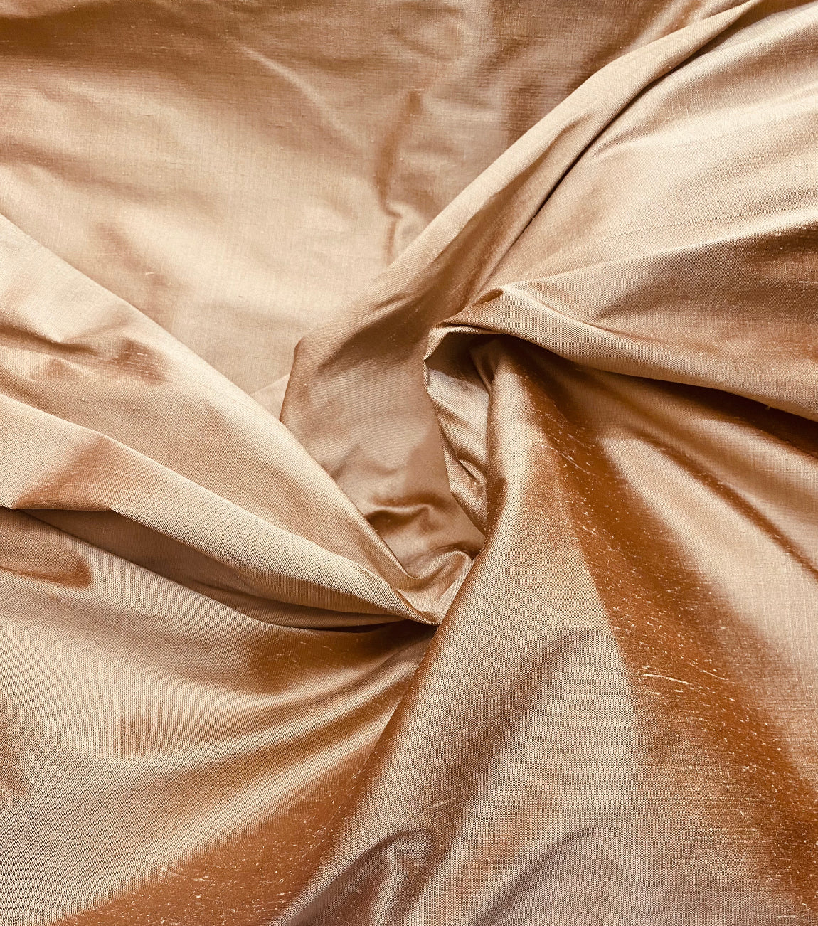 NEW Duchess Mable 100% Silk Dupioni - Solid Rose Gold Fabric - Fancy Styles Fabric Pierre Frey Lee Jofa Brunschwig & Fils