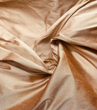 NEW Duchess Mable 100% Silk Dupioni - Solid Rose Gold Fabric - Fancy Styles Fabric Pierre Frey Lee Jofa Brunschwig & Fils
