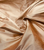 NEW Duchess Mable 100% Silk Dupioni - Solid Rose Gold Fabric