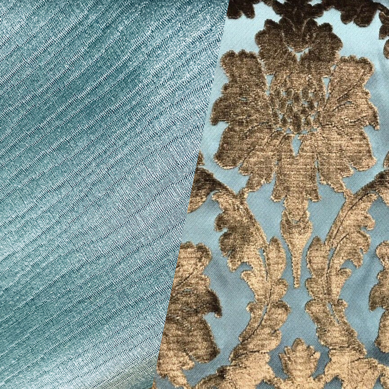 NEW Emperor Arthur (matching to Emperor Walter) Textured Satin Teal Upholstery and Decorating Fabric