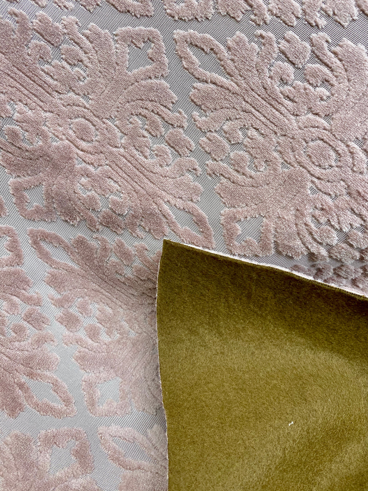 NEW! DEAL! Duchess Dorrington Damask Upholstery Chenille Velvet Fabric In Blush Pink - Fancy Styles Fabric Pierre Frey Lee Jofa Brunschwig & Fils