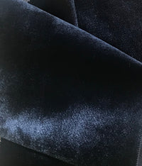 NEW King Silas Designer Made In Belgium Upholstery Velvet Fabric- Dark Blue - Fancy Styles Fabric Pierre Frey Lee Jofa Brunschwig & Fils