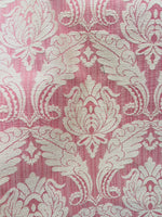 NEW SALE! Princess Priscilla - Made in England- Novelty Damask Upholstery Fabric in Soft Rose Pink