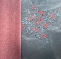 NEW! Princess Piama - Made in England- Soft Solid Cotton Blend Velvet Fabric in Soft Rose Pink - Fancy Styles Fabric Pierre Frey Lee Jofa Brunschwig & Fils
