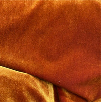 NEW! 27" x 54" Remnant- Prince Hudson- 100% Mohair Upholstery Velvet Fabric - Iridescent Orange - Fancy Styles Fabric Pierre Frey Lee Jofa Brunschwig & Fils