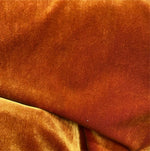 NEW! Prince Hudson- 100% Mohair Upholstery Velvet Fabric - Iridescent Orange