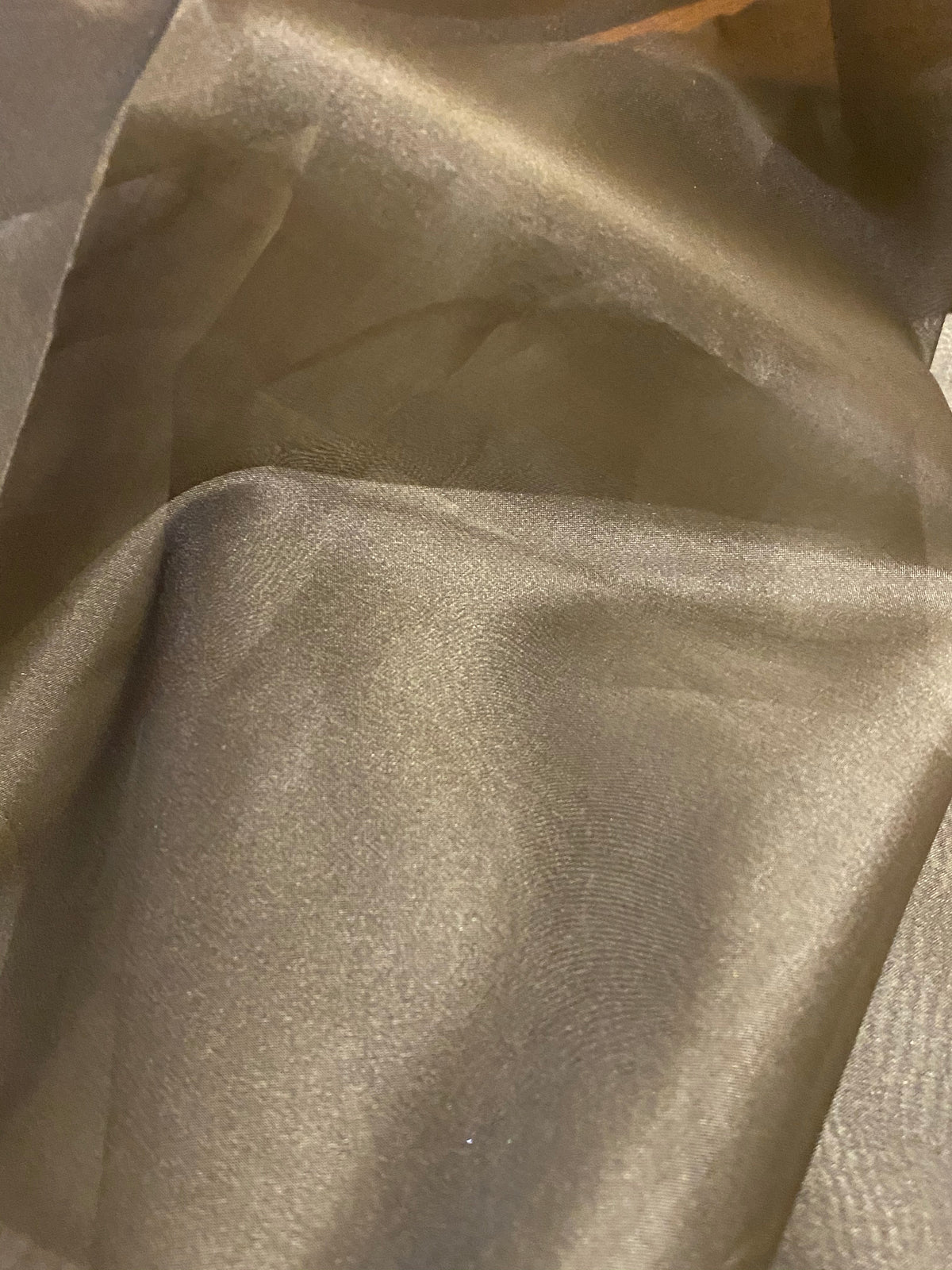 NEW! Lady Estella 100% Silk Organza Taupe Grey Fabric - Fancy Styles Fabric Pierre Frey Lee Jofa Brunschwig & Fils