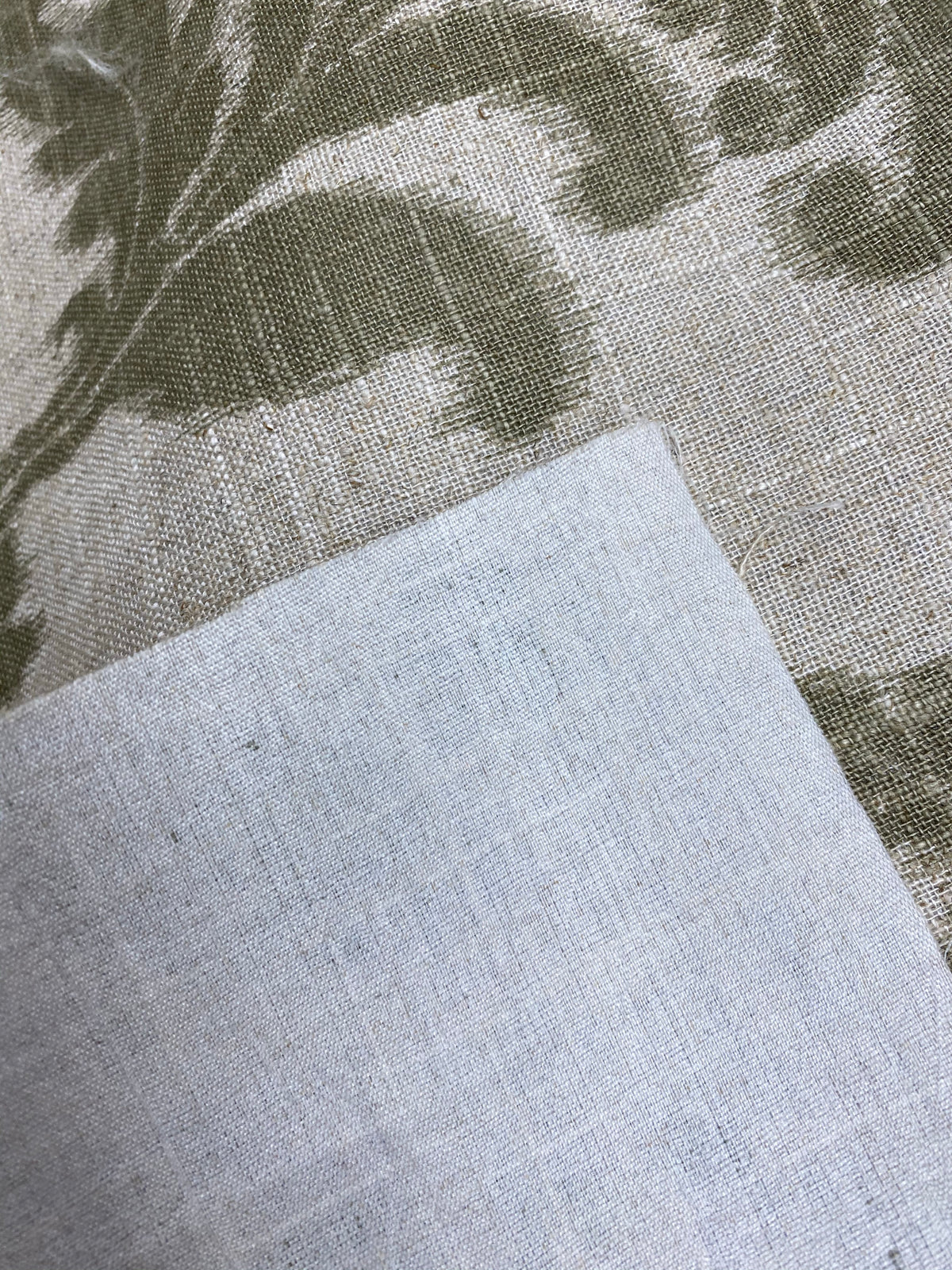 NEW Lady Lily Linen Inspired Upholstery Damask Brocade Drapery Gray Fabric - Fancy Styles Fabric Pierre Frey Lee Jofa Brunschwig & Fils