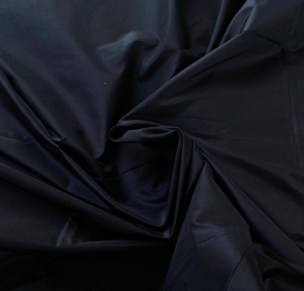 NEW Lady Frank Light Designer “Faux Silk” Taffeta Fabric Made in Italy Black - Fancy Styles Fabric Pierre Frey Lee Jofa Brunschwig & Fils