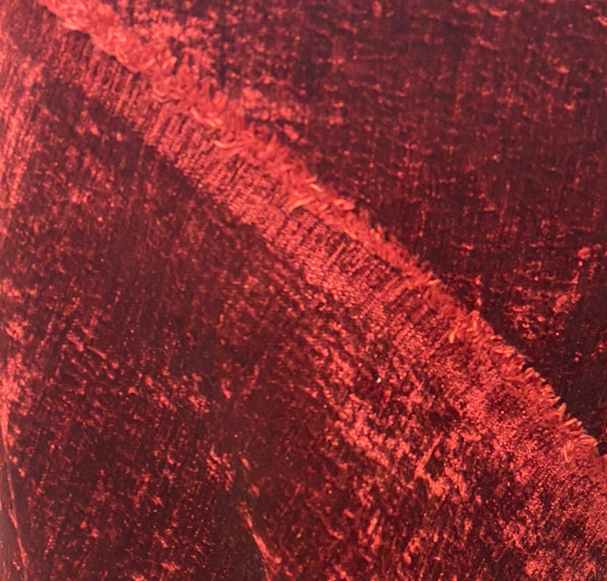 NEW! Sir Sylvio Luxury Heavyweight Upholstery Velvet Chenille Fabric - Red - BTY - Fancy Styles Fabric Pierre Frey Lee Jofa Brunschwig & Fils