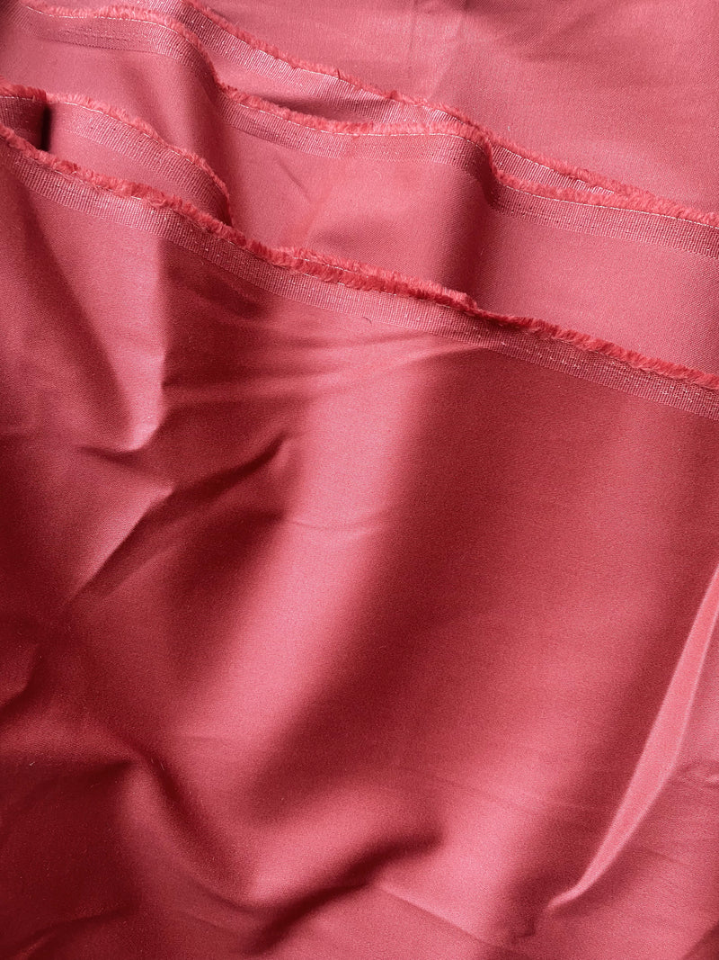 NEW Queen Ester 100% Cotton Sateen Fabric in Brick Red