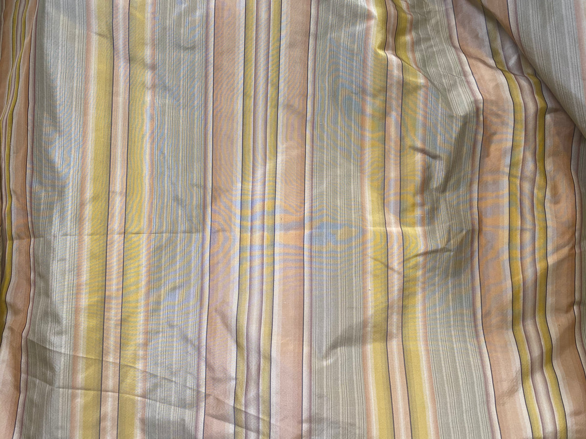 NEW Lady Grenada 100% Silk Taffeta Fabric- Pastel Stripes - Fancy Styles Fabric Pierre Frey Lee Jofa Brunschwig & Fils