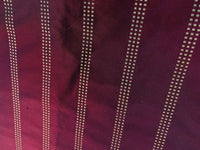 NEW Lady Amalie Designer 100% Silk Taffeta Fabric with Red and Gold Dot Stripes - Fancy Styles Fabric Pierre Frey Lee Jofa Brunschwig & Fils