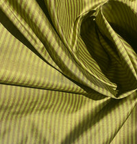 NEW Lady Bernadette 100% Silk Taffeta Fabric with Burgundy Red and Leaf Green Stripes SB_8_48 - Fancy Styles Fabric Pierre Frey Lee Jofa Brunschwig & Fils