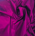 NEW Lady Frank Light Designer “Faux Silk” Taffeta Fabric Made in Italy Boysenberry with Black Iridescence