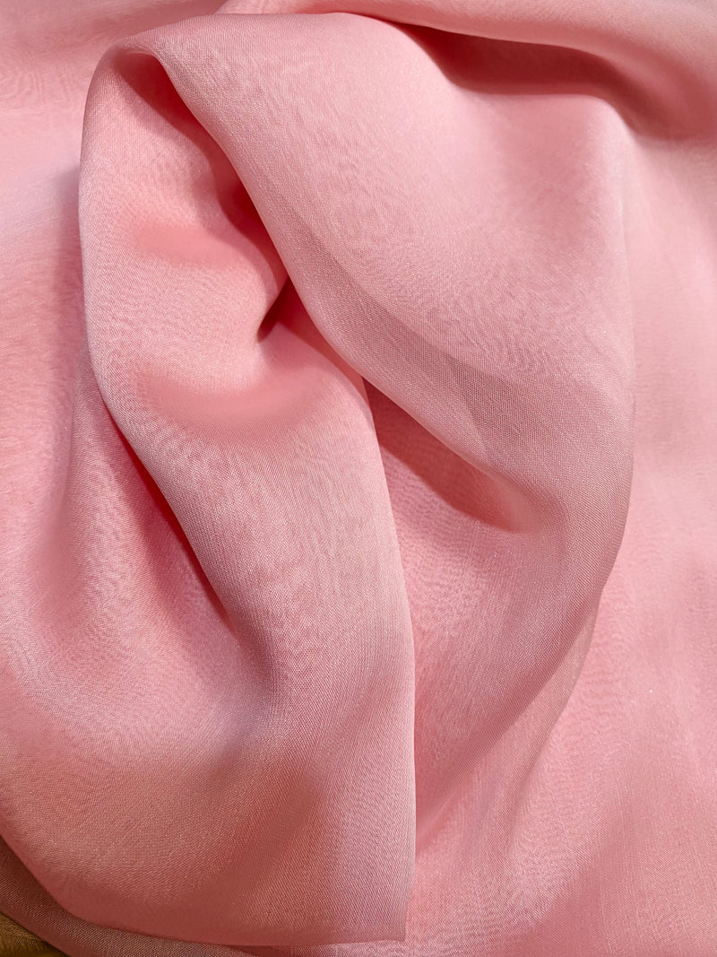 NEW Duchess Deseray Silk & Poly Chiffon Sheer Fabric - Bubblegum Pink