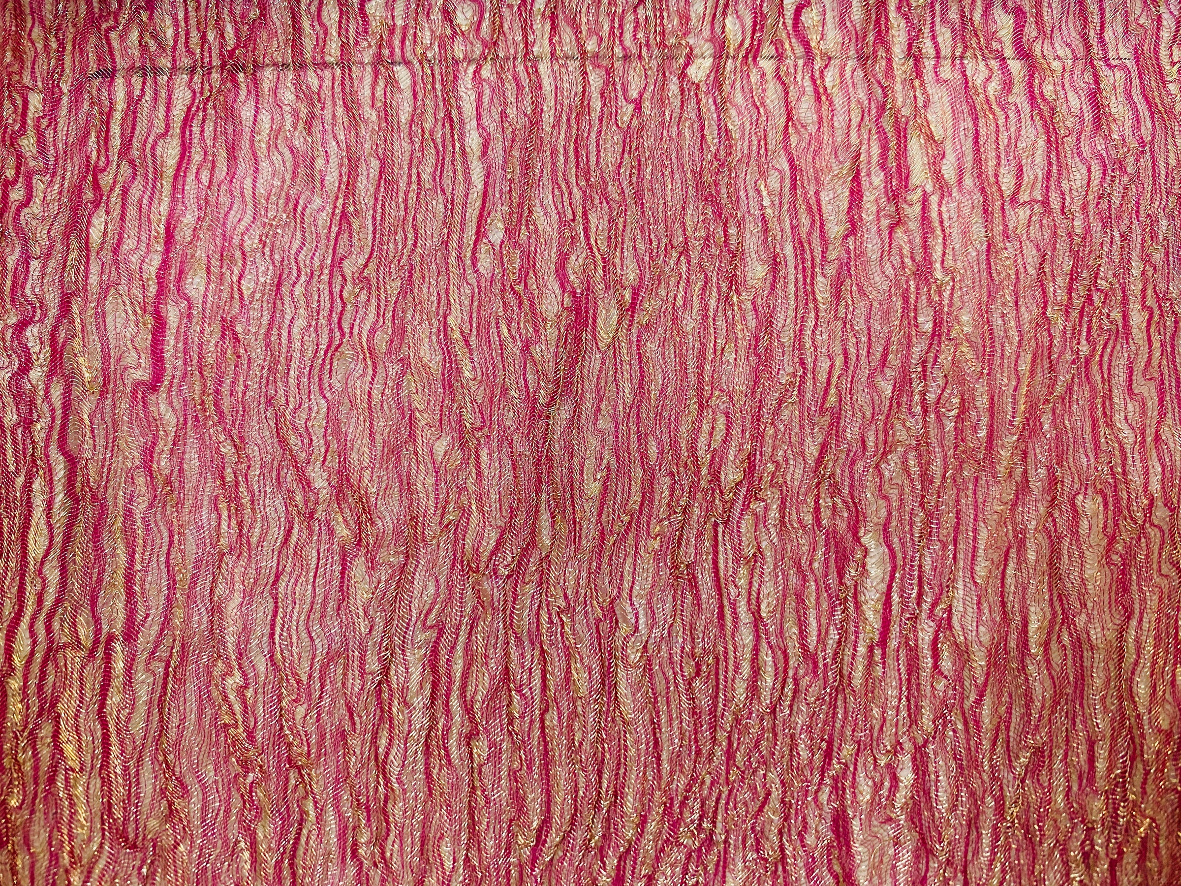 Beautiful Pink Metallic Lurex Fabric by the Yard