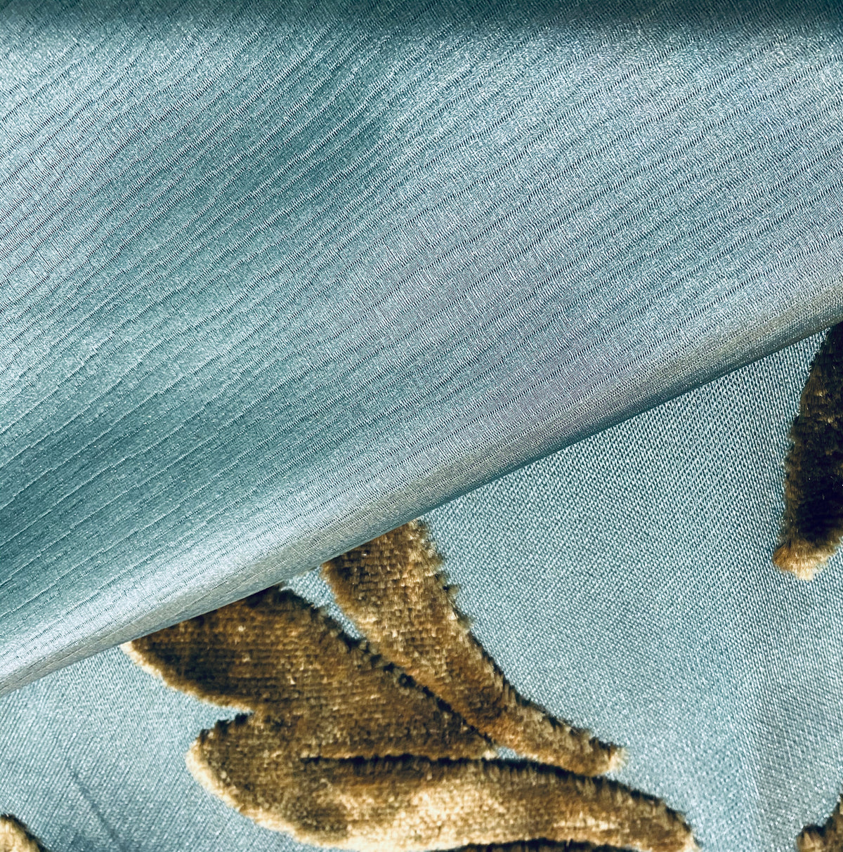 NEW Emperor Arthur (matching to Emperor Walter) Textured Satin Teal Upholstery and Decorating Fabric - Fancy Styles Fabric Pierre Frey Lee Jofa Brunschwig & Fils