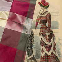 NEW Duchess Deirdre 100% Silk Taffeta Plaid Tartan Fabric- SB_1_11 - Fancy Styles Fabric Pierre Frey Lee Jofa Brunschwig & Fils