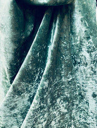 NEW! Lady Francine Designer Antiqued Velvet Fabric - Jade Green - Upholstery - Fancy Styles Fabric Pierre Frey Lee Jofa Brunschwig & Fils