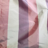 NEW Lady Aubrey Designer 100% Silk Taffeta Ecru, Purple, & Mauve Stripes - Fancy Styles Fabric Pierre Frey Lee Jofa Brunschwig & Fils