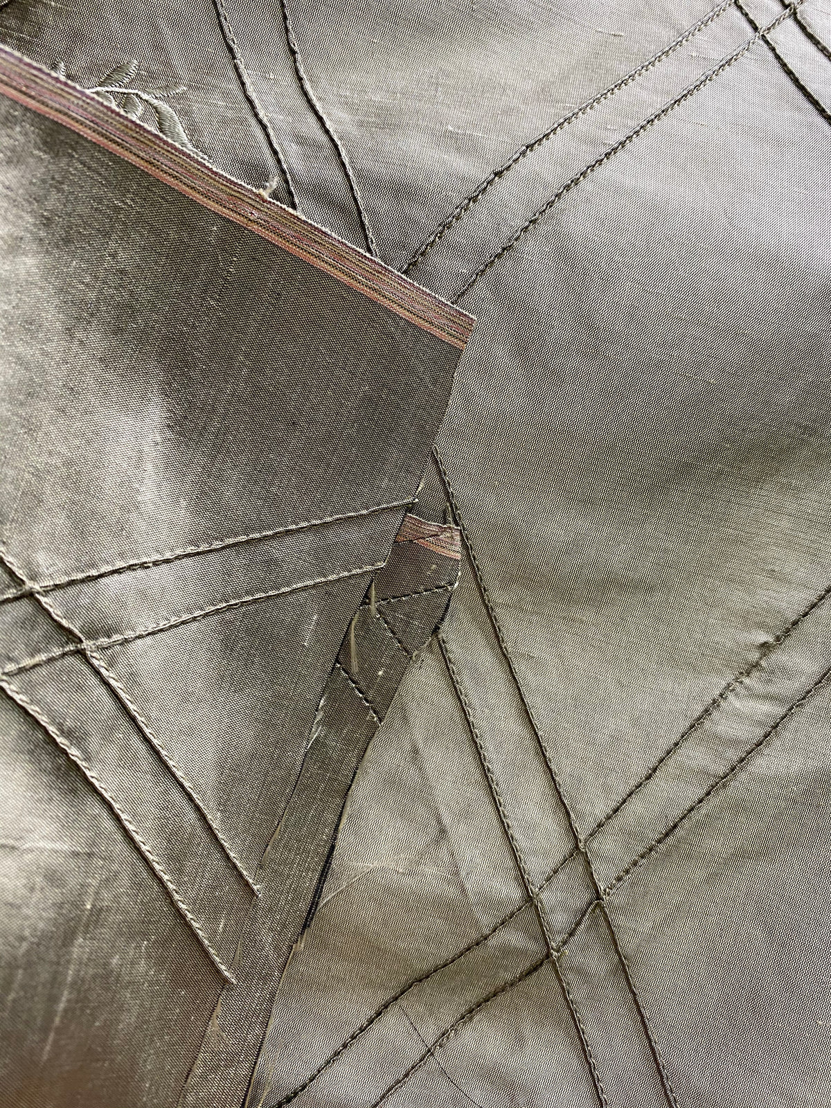 NEW! SALE! Miss Kiley 100% Silk Dupioni Diamond Fabric - Velvet Floral Embroidered Grey Silver - Fancy Styles Fabric Pierre Frey Lee Jofa Brunschwig & Fils