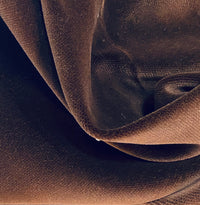 NEW! Prince Oliver - Designer 100% Cotton Made In Belgium Upholstery Velvet Fabric - Chocolate Brown - Fancy Styles Fabric Pierre Frey Lee Jofa Brunschwig & Fils