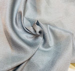 NEW Designer 100% Silk Textured Silver Charmeuse Fabric - Fancy Styles Fabric Pierre Frey Lee Jofa Brunschwig & Fils
