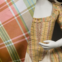 NEW Lady Riddle Designer 100% Silk Taffeta Plaid Tartan Fabric -Pink and Green SB_6_19 - Fancy Styles Fabric Pierre Frey Lee Jofa Brunschwig & Fils