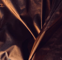 NEW Lady Lisa Designer 100% Silk Taffeta Fabric in Copper with Black Iridescence - Fancy Styles Fabric Pierre Frey Lee Jofa Brunschwig & Fils